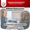 Bölümle Buluşuyoruz: Akademik Rehberlik Toplantısı; Büro Hizmetleri ve Sekreterlik Bölümü; 29 Aralık 2025 Pazartesi; 14.15; İ. Doğu Gözaçan Konferans Salonu