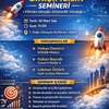 Girişimcilik Semineri; Fikirden Gerçeğe Girişimcilik Yolculuğu; 10 Mart 2026 Salı; 11.00, İ. Doğu Gözaçan Konferans Salonu